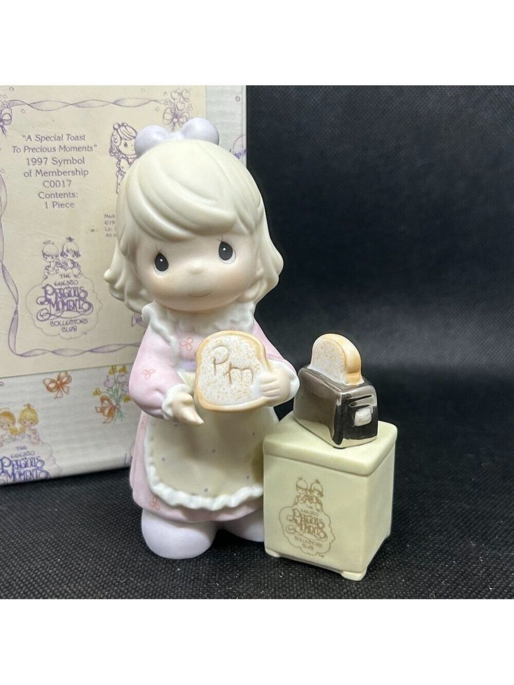 Precious Moments "A Special Toast to Precious Moments" 1997 Charter figurine